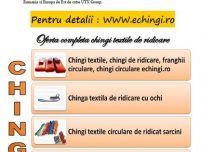 Chingi textile de ridicare pentru macarale turn Total Race